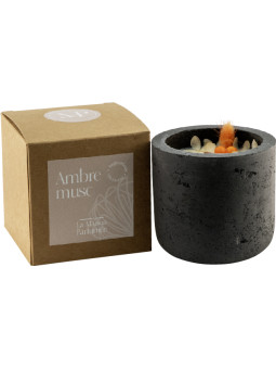 Bougie parfumée Ambre Musc 40H