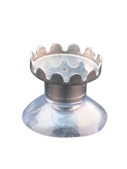 Le porte-savon  avec  ventouse et  capsule magnétique.