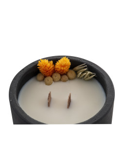 Bougie parfumée Cuir & Fir, 40 heures