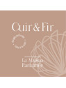 Bougie parfumée Cuir & Fir, 40 heures