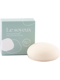Shampoing solide aux Protéines de Soie pour cheveux secs ou abimés : Le Soyeux