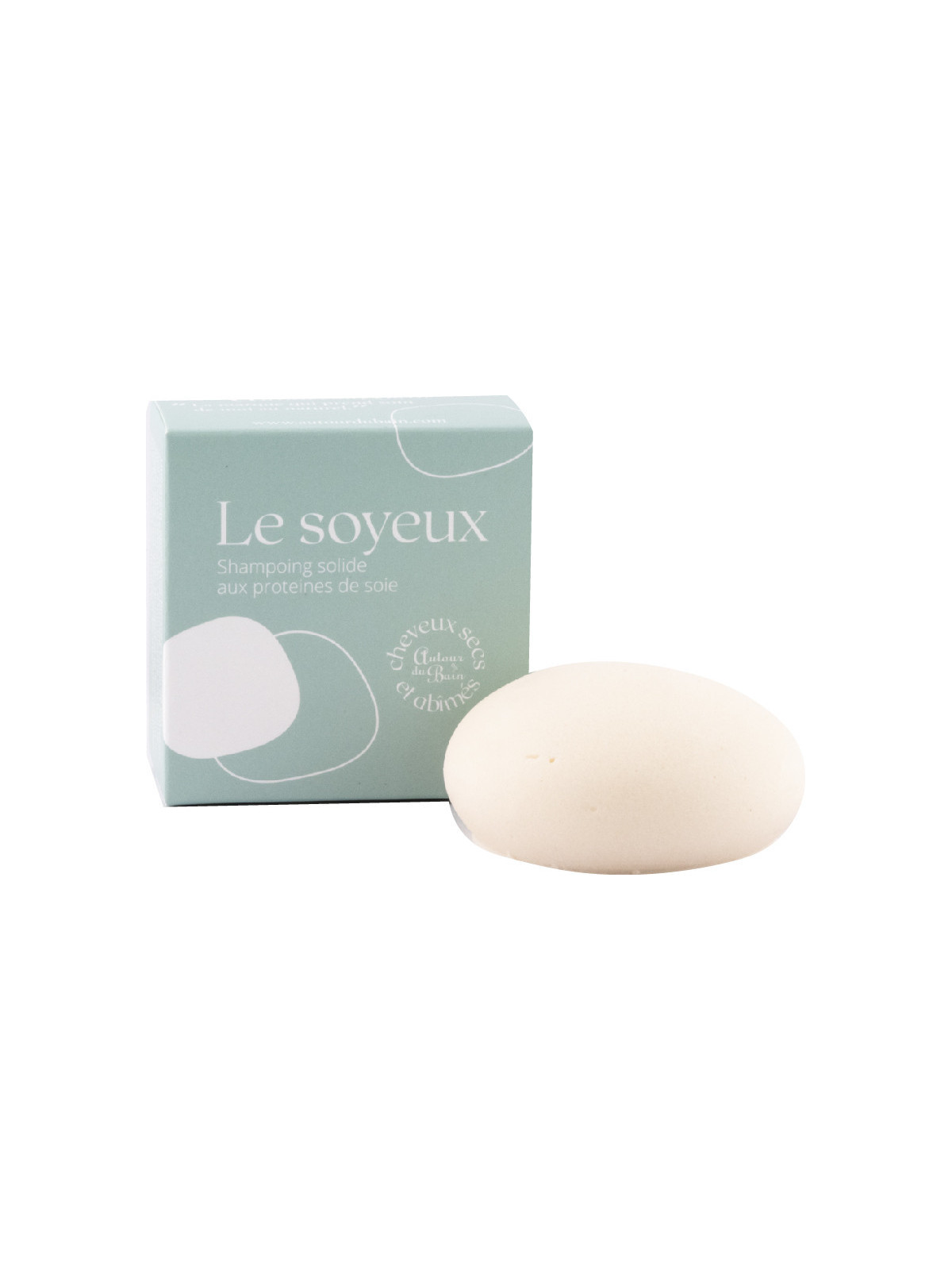 Shampoing solide aux Protéines de Soie pour cheveux secs ou abimés : Le Soyeux