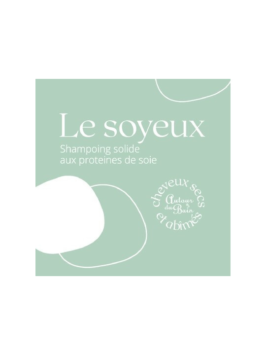 Shampoing solide aux Protéines de Soie pour cheveux secs ou abimés : Le Soyeux