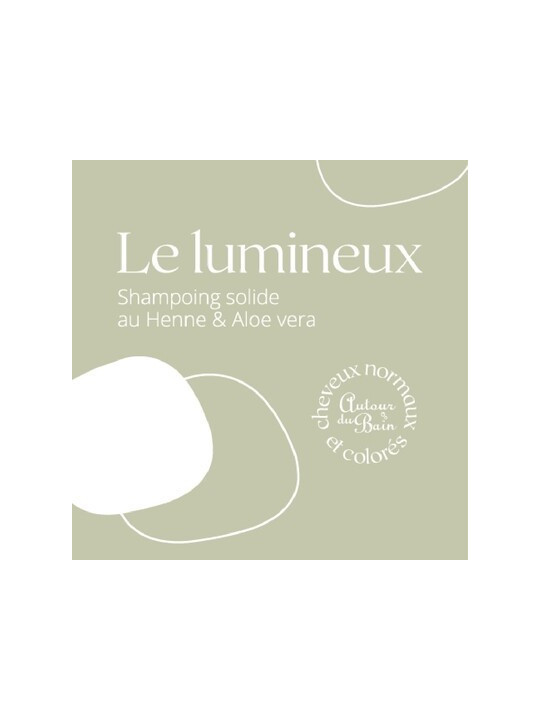 Shampoing solide au Henné Neutre et Aloé Vera pour cheveux normaux, fins ou ternes : Le Lumineux