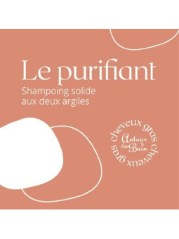 Shampoing Solide Cheveux Gras aux Deux Argiles : Le Purifiant