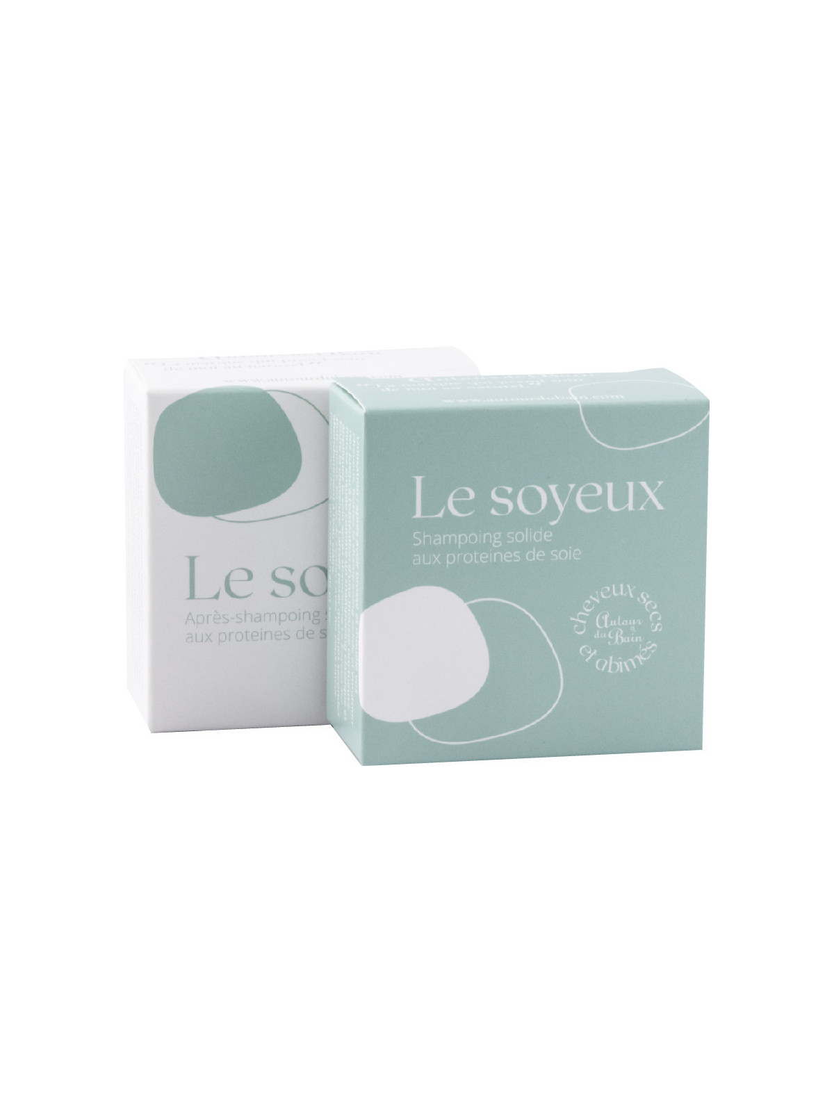 Pochon Duo Le Soyeux aux protéines de soie (Shampoing & Soin solides)