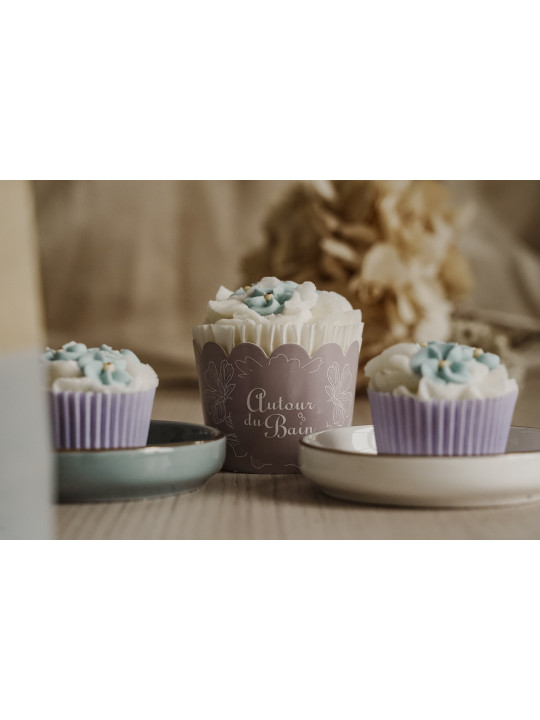 Mini Cupcake Bain/Douche Hortensia