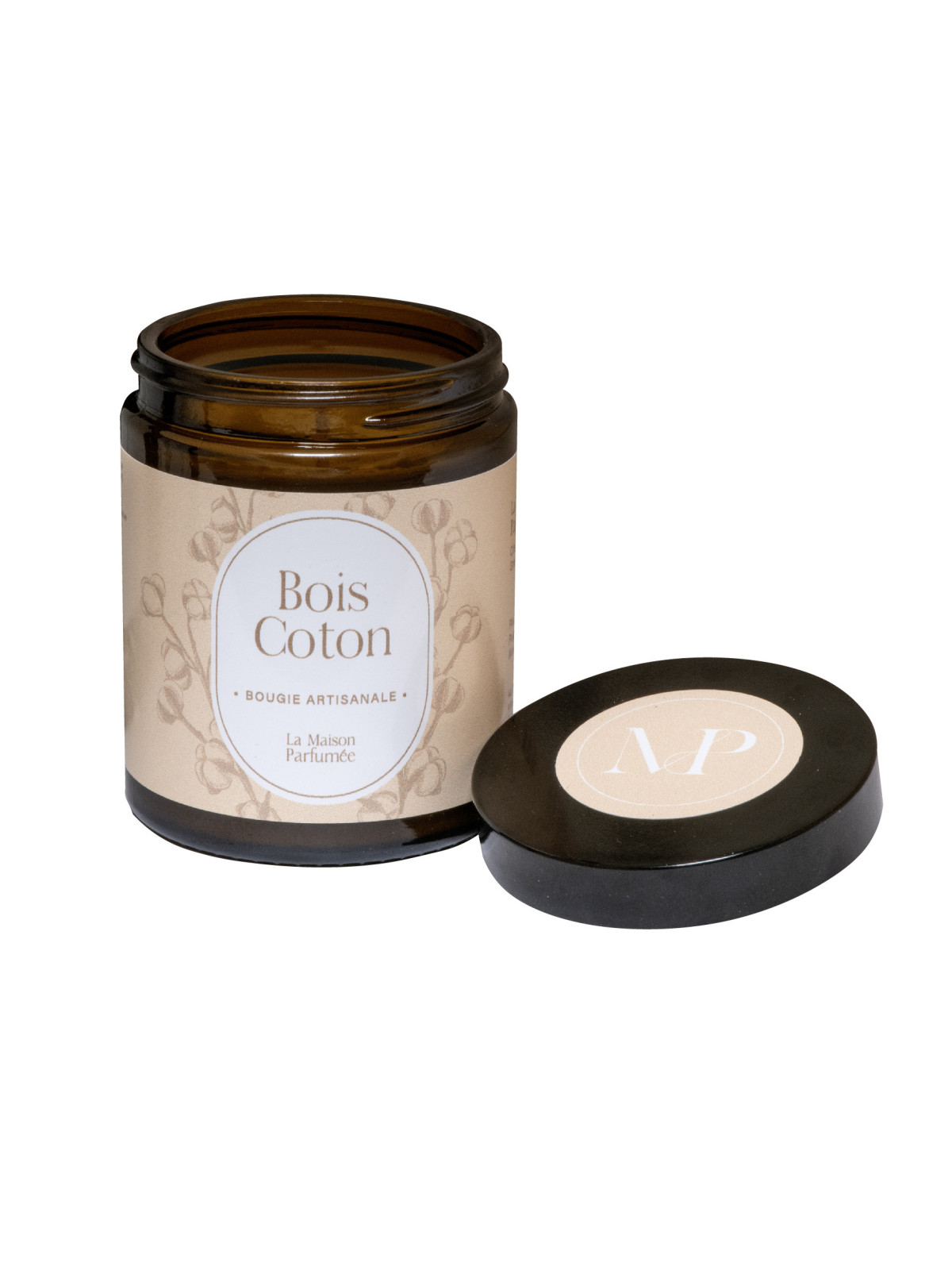 Bougie Parfumée Bois Coton 140gr.
