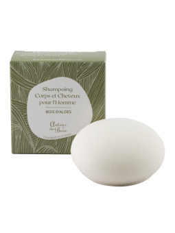 Shampoing Solide Corps et Cheveux Bois D'Aloès 75gr.