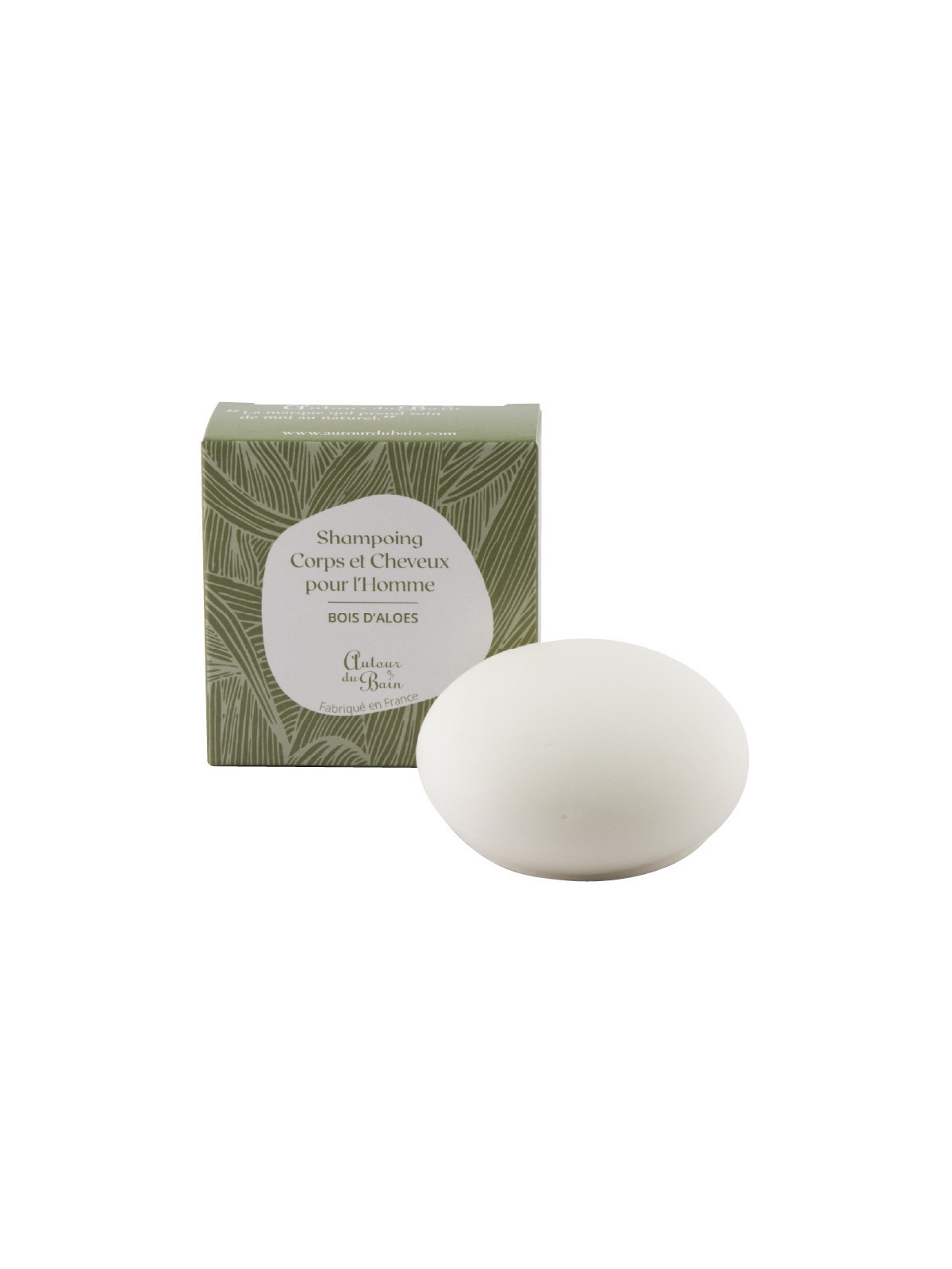 Shampoing Solide Corps et Cheveux Bois D'Aloès 75gr.