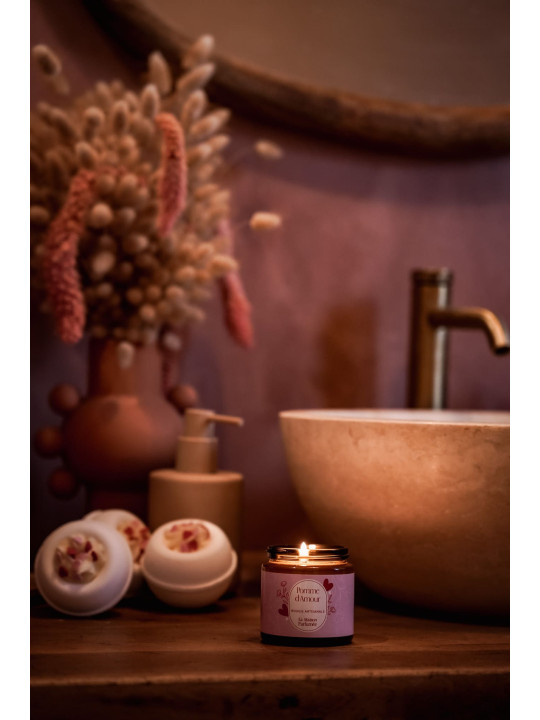 Bougie Artisanale Pomme d'Amour 90 gr.
