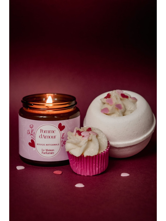 Bougie Artisanale Pomme d'Amour 90 gr.