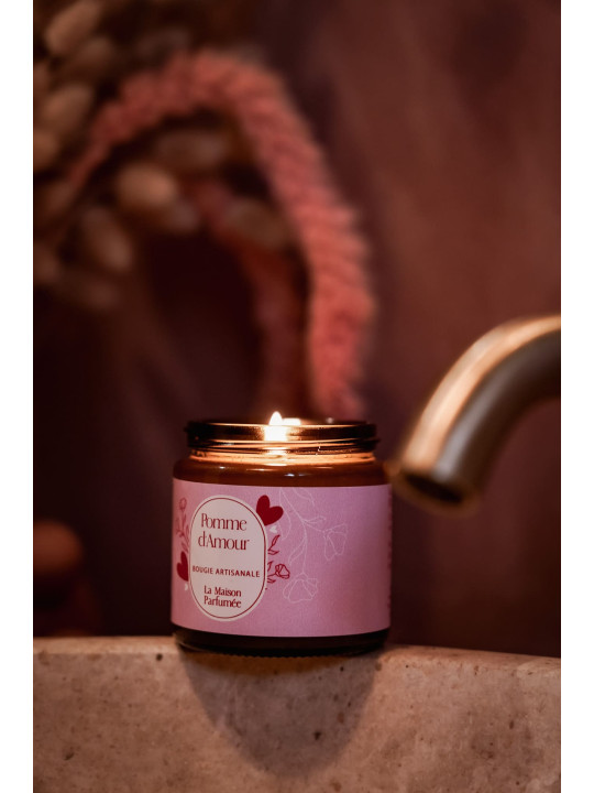Bougie Artisanale Pomme d'Amour 90 gr.