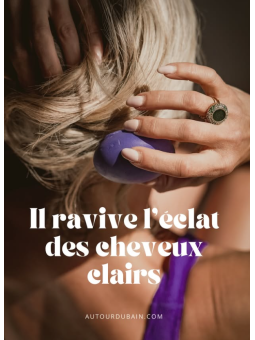 Shampoing Solide Anti-Jaunissement Cheveux Blonds ou Gris - Le Violet