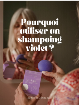 Shampoing Solide Anti-Jaunissement Cheveux Blonds ou Gris - Le Violet