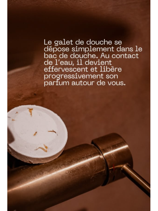Galet de douche Rose de Damas - 40g